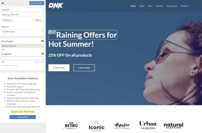 TranslatePress 前端編輯翻譯