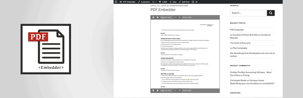 PDF Embedder 插件
