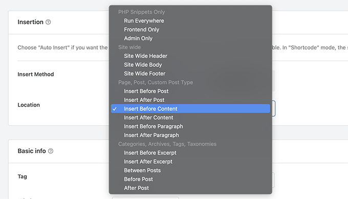 WPCode 自動插入 PHP 代碼