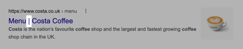 搜索結(jié)果中的標(biāo)題分隔符