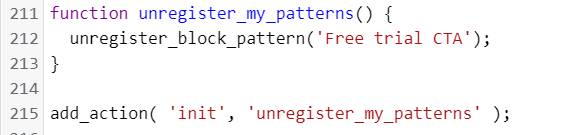 刪除已注冊自定義模式的代碼示例