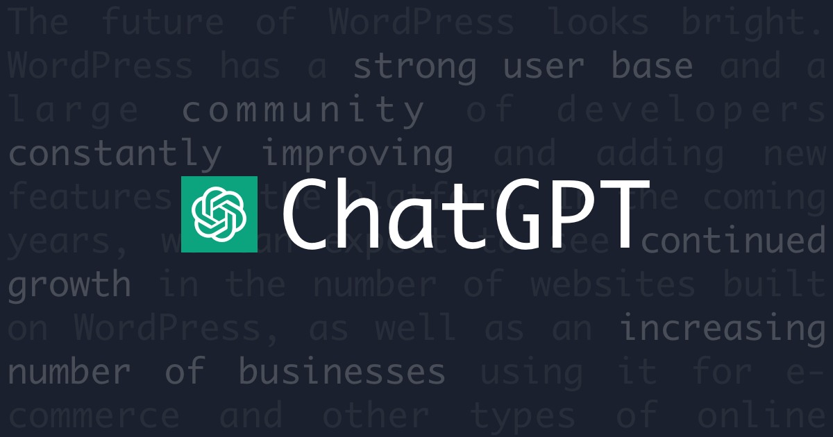 ChatGPT 可以幫助您作為 WordPress 開發(fā)人員的 11 種方式 - Chatgpt