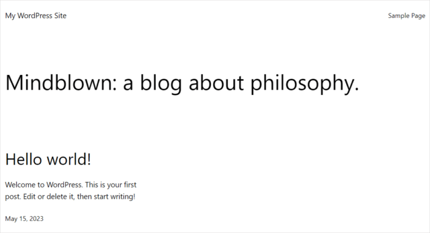 新的 WordPress 站點(diǎn)。