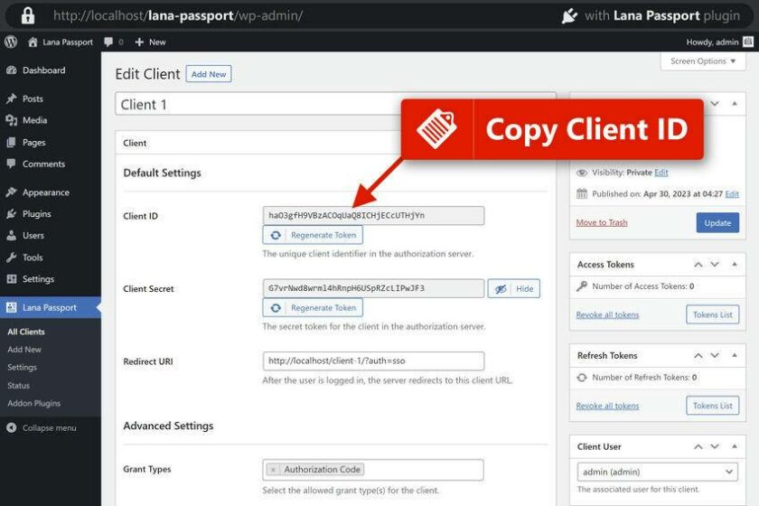 復(fù)制客戶端 ID