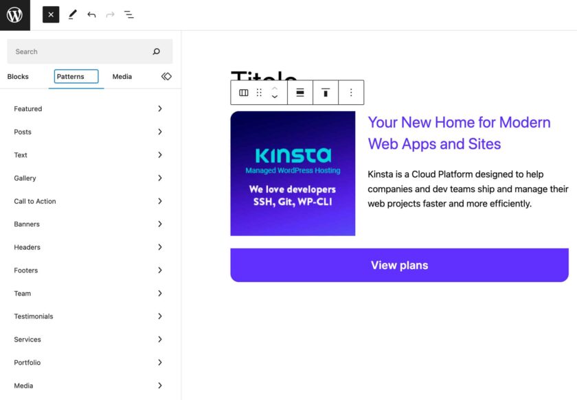 模式類別的完整列表