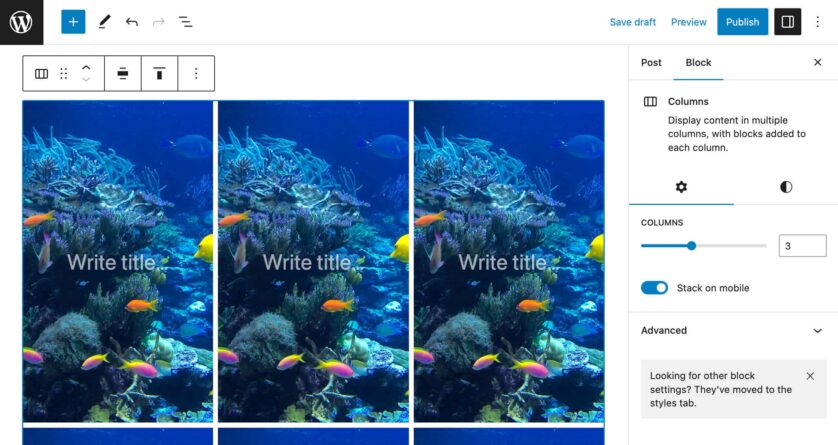 復(fù)制和粘貼塊圖案
