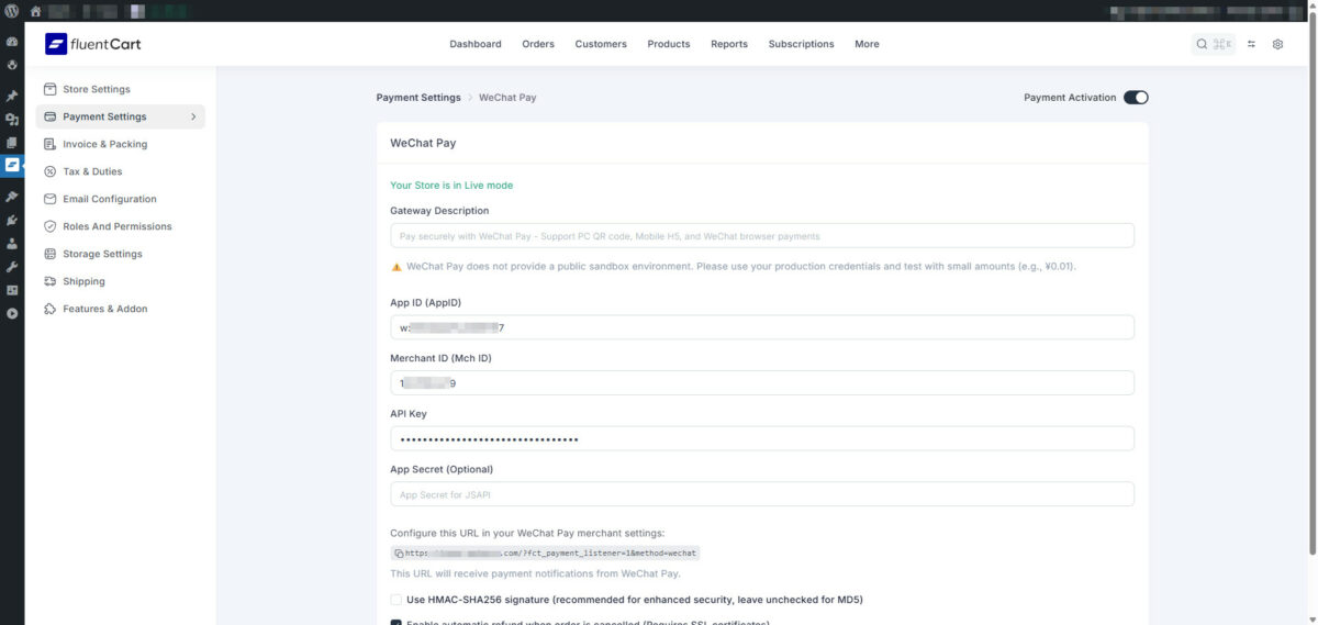 FluentCart 微信支付網(wǎng)關(guān)插件：WPKJ Payment Gateway for FluentCart with WeChat - Wpkj Payment Gateway For Fluentcart With Wechat 2