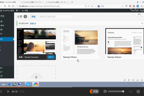 WordPress 快速入門視頻教程35：主題的作用講解