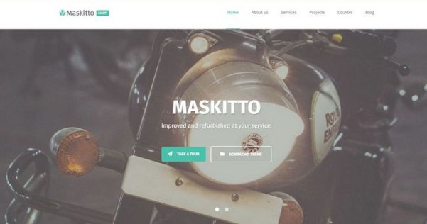 WordPress 免費(fèi)單頁主題/企業(yè)主題 Maskitto Light