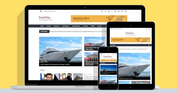 WordPress 免費(fèi)雜志CMS主題 EasyMag