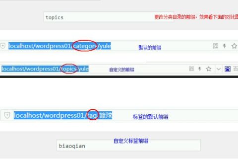WordPress 快速入門視頻教程49：分類目錄和標(biāo)簽前綴