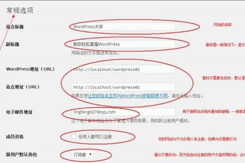 WordPress 快速入門視頻教程41：常規(guī)設(shè)置