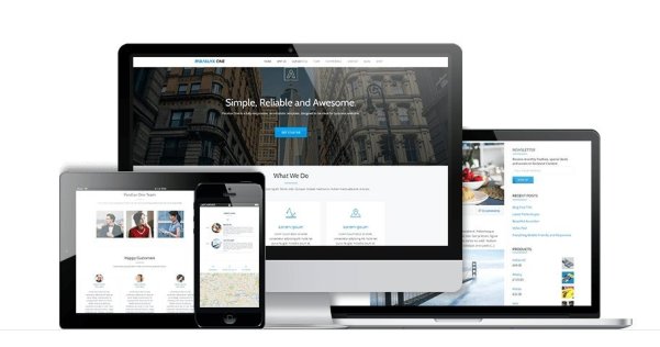 WordPress 單頁視差企業(yè)主題 Parallax One