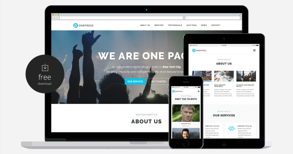 WordPress 單頁視差企業(yè)主題 ONEPRESS