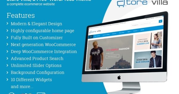 基于 WooCommerce 的 WordPress 免費商城主題 Storevilla