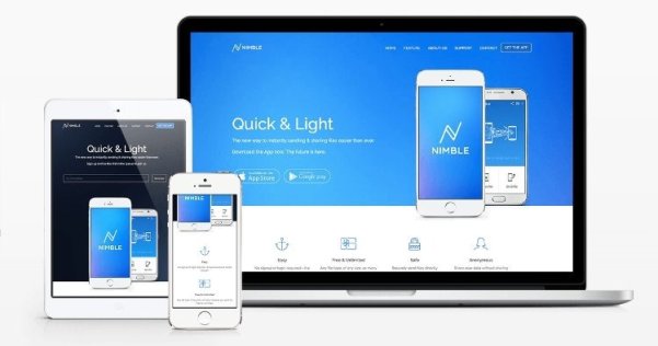 WordPress APP單頁視差企業(yè)主題 Nimble