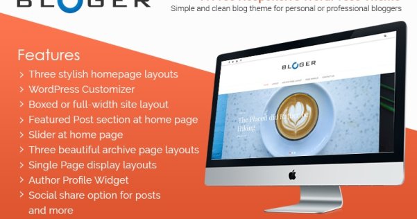 WordPress 免費(fèi)博客主題 Bloger