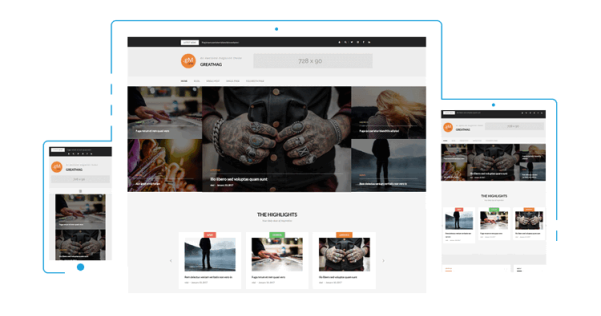 WordPress 免費(fèi)雜志主題 GreatMag