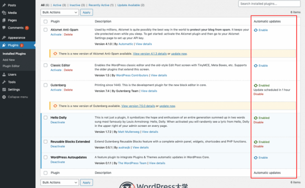 WordPress 5.5或?qū)聿寮椭黝}自動更新功能