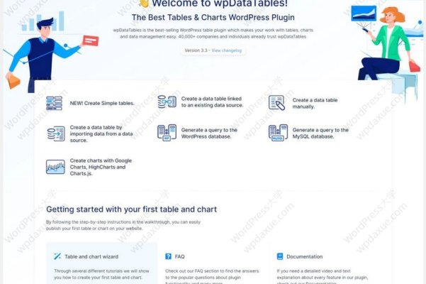 優(yōu)秀的WordPress表格和圖表插件 wpDataTables