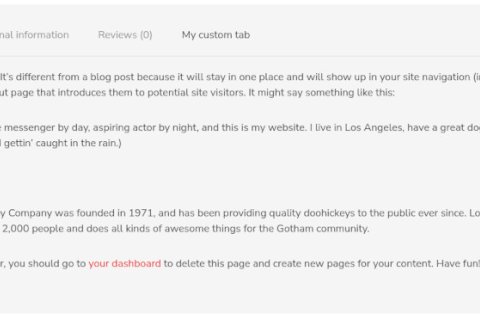 如何在單個(gè) WooCommerce 產(chǎn)品上添加自定義選項(xiàng)卡