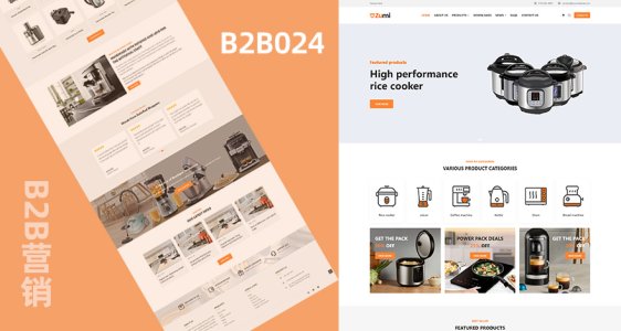 廚具小家電產(chǎn)品營(yíng)銷(xiāo)模板 B2B024