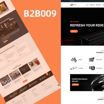 汽車配件五金產(chǎn)品營銷模板 B2B009