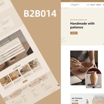 手工藝品瓷器產(chǎn)品營銷模板 B2B014