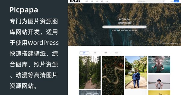 WordPress圖庫資源下載站主題 Picpapa